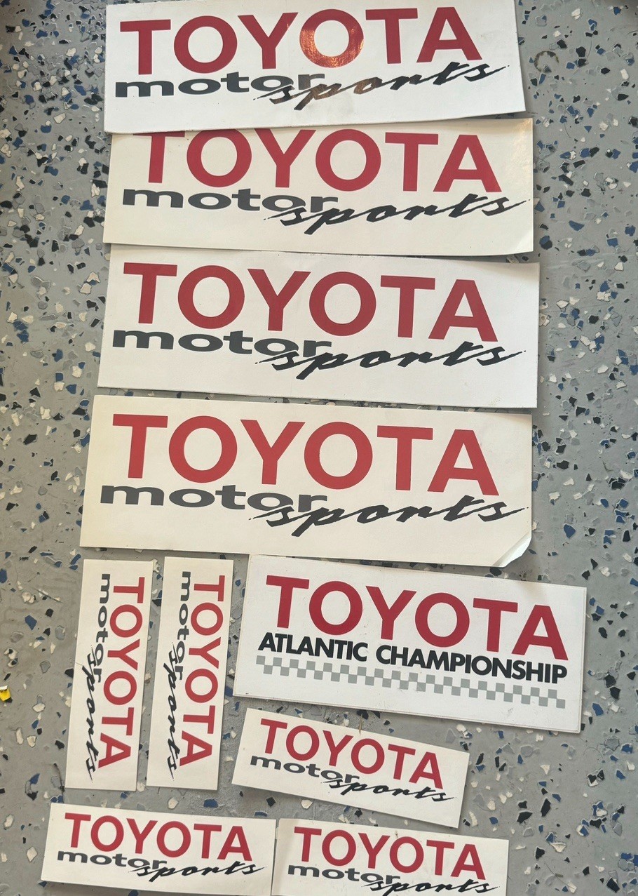 Vintage Toyota Motor Sports Stickers New Lot