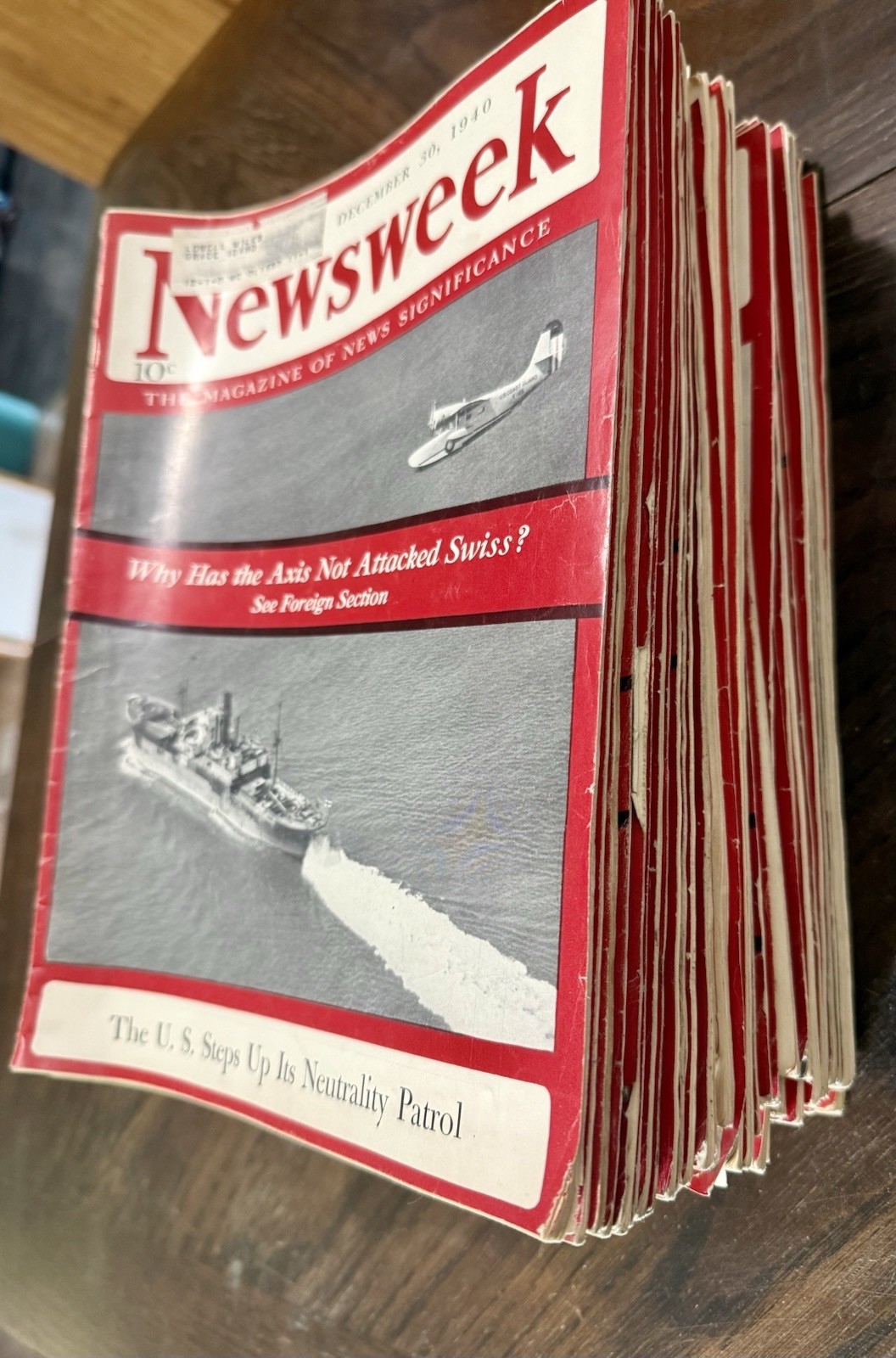 42 Vintage Newsweek Magazines 1940-1941 WWII Pre Pearl Harbor History Lot
