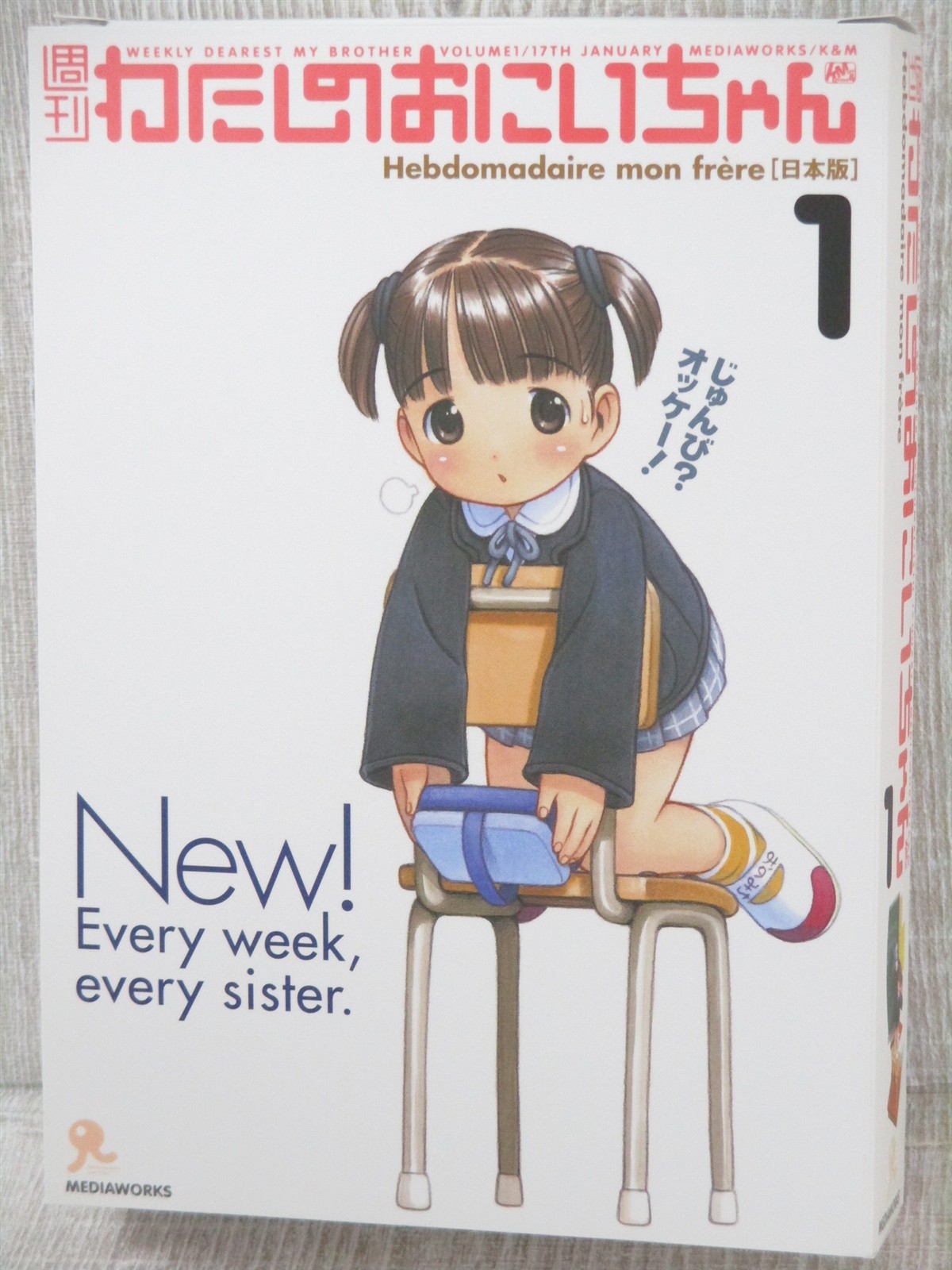 WATASHI NO ONIICHAN Shukan 1 Complete Art Set Book Figure Yug KAIYODO 2004 MW75
