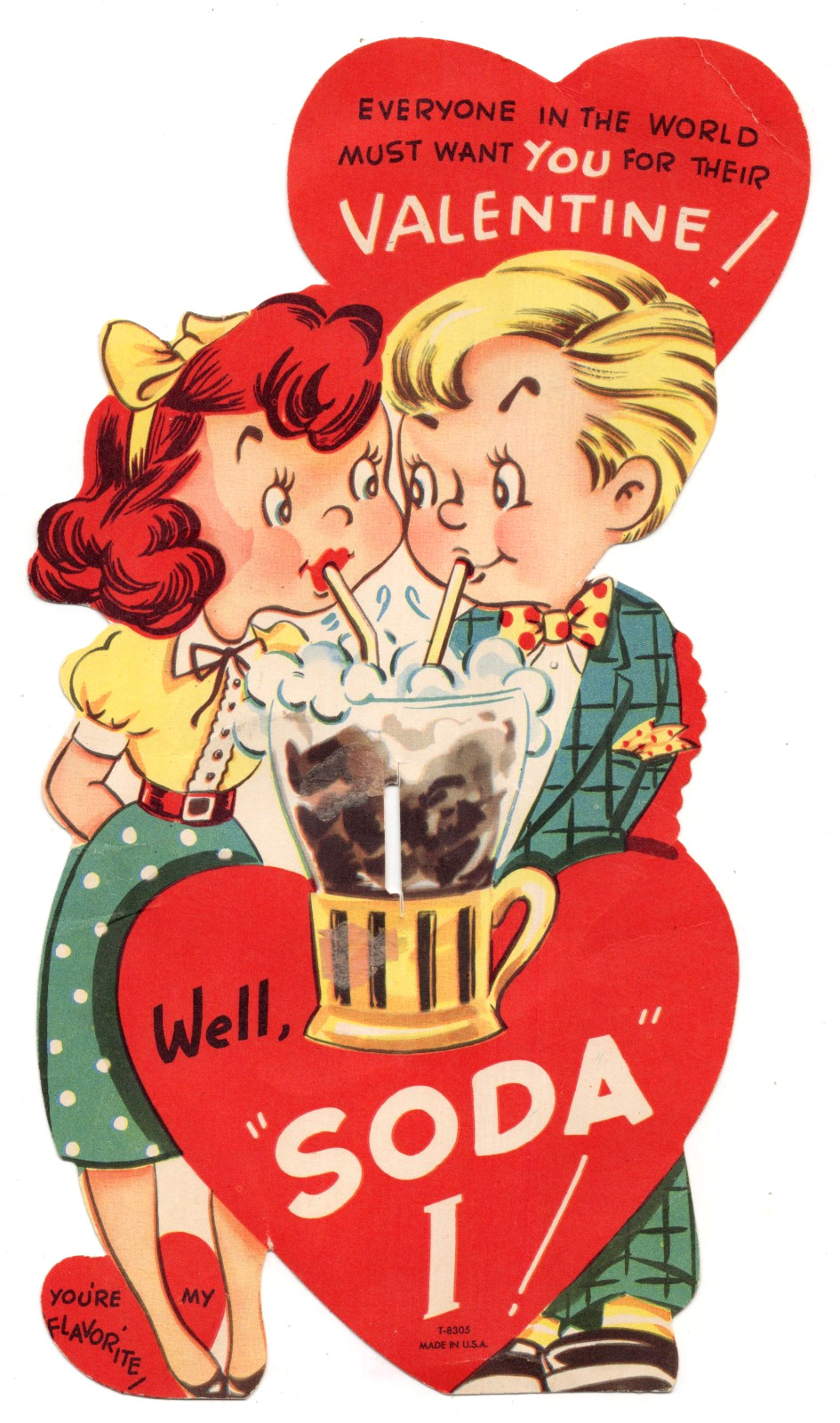 Vintage Valentine Card, 10.5\