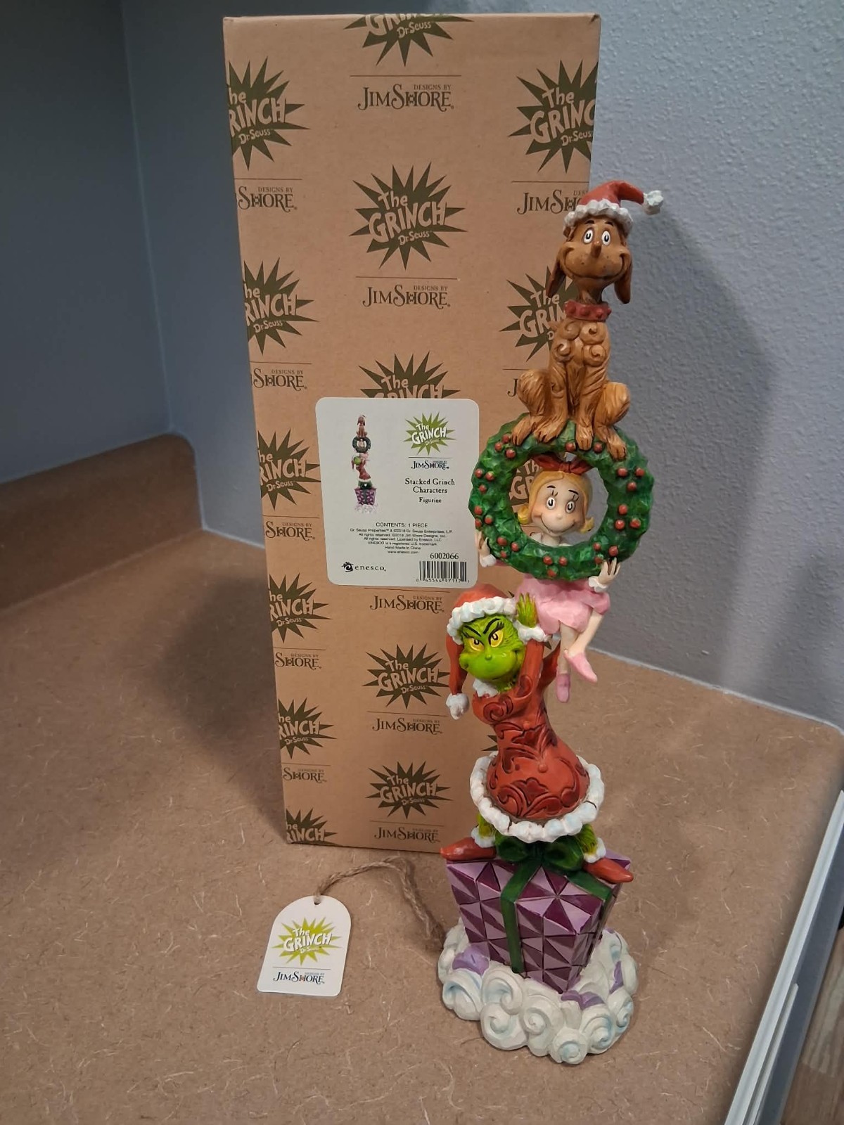 Stacked Grinch Characters Enesco Jim Shore 2018 Dr. Seuss 