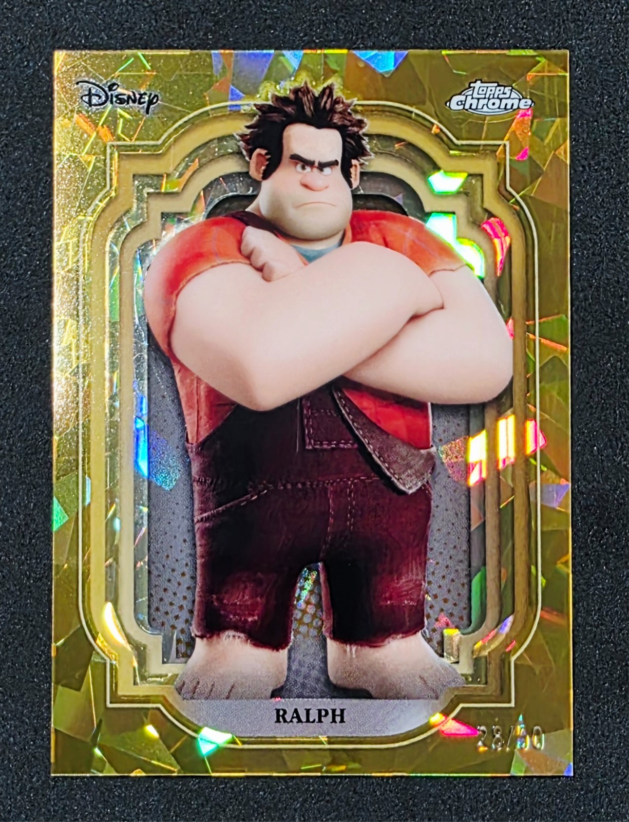 2024 Topps Chrome Disney Sapphire #147 Ralph Gold /50 - Wreck-it-Ralph RARE