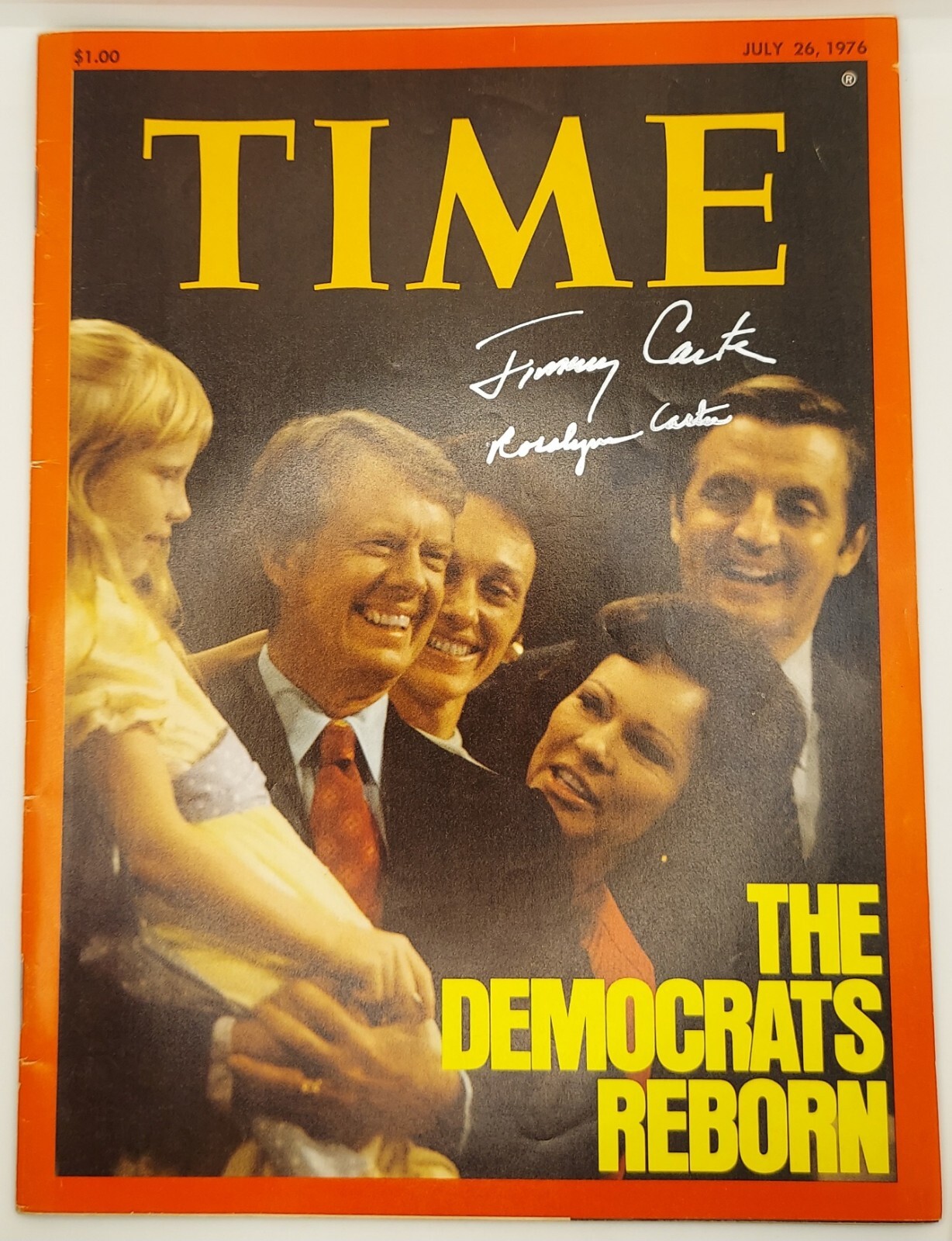 President Jimmy Carter First Lady Rosalynn Carter Signed Time Magazine President Jimmy Carter First Lady Rosalynn Carter Signed Time Magazine