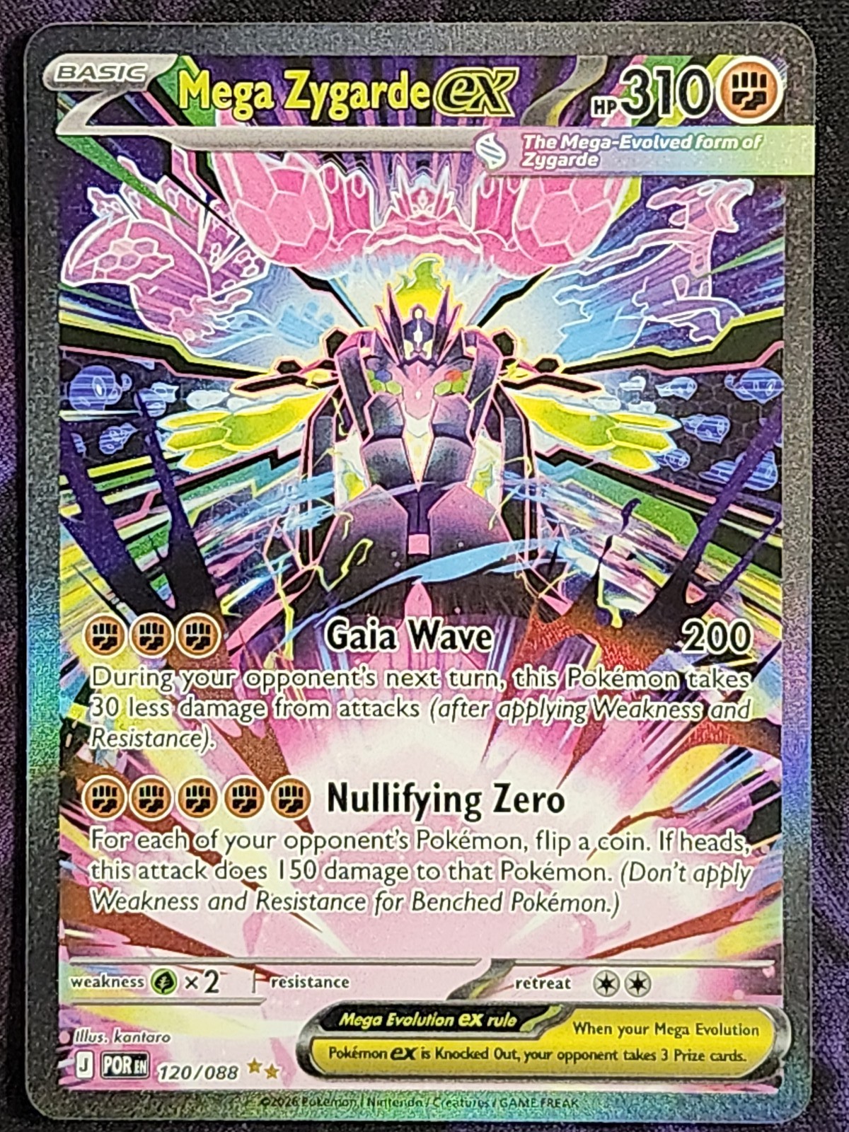 Pokemon Mega Zygarde EX 120/088 Perfect Order POR Pokemon Mega Zygarde EX 120/088 Perfect Order POR