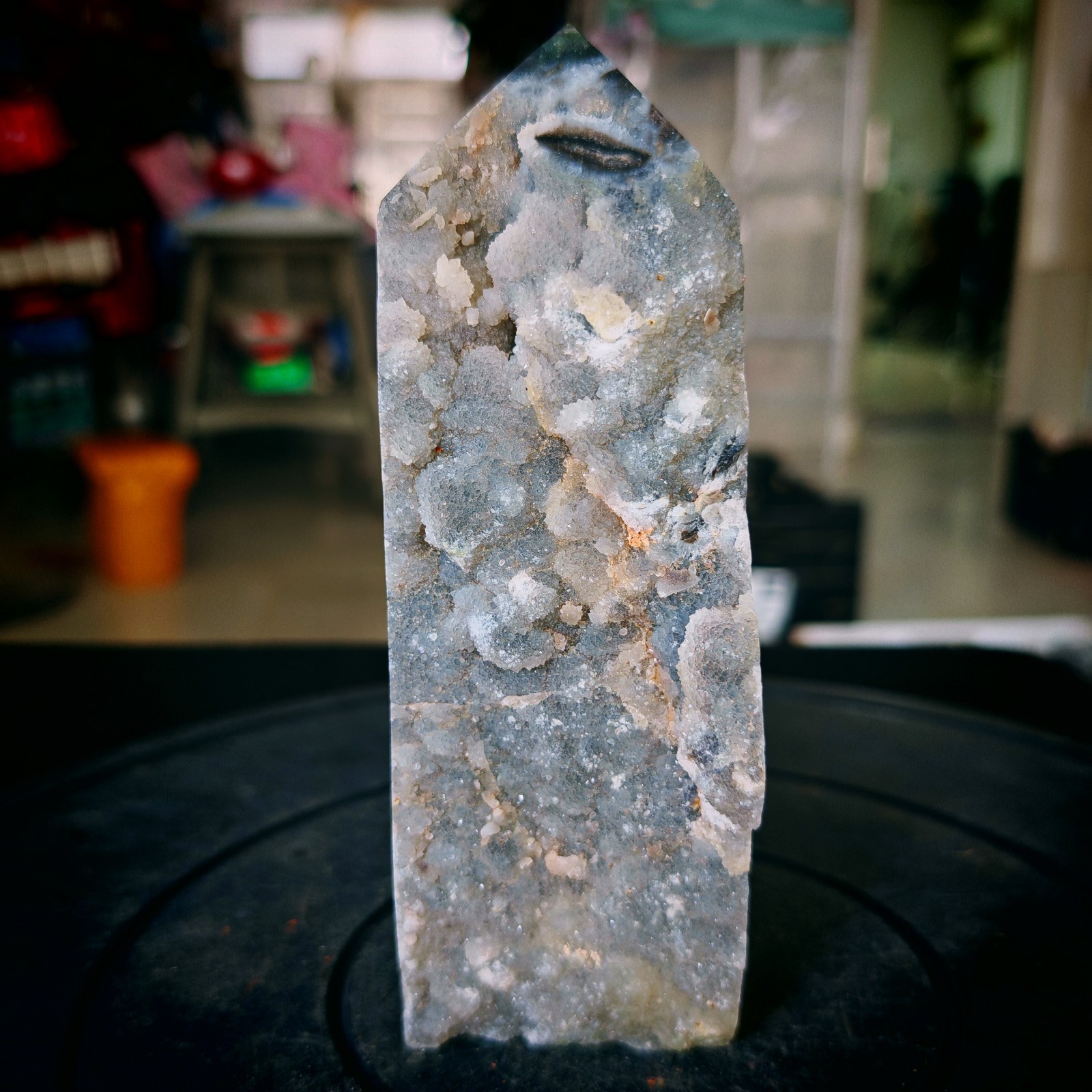 2.64LB Natural zinc ore raw stone tower crystal specimens Healing 1.2kg