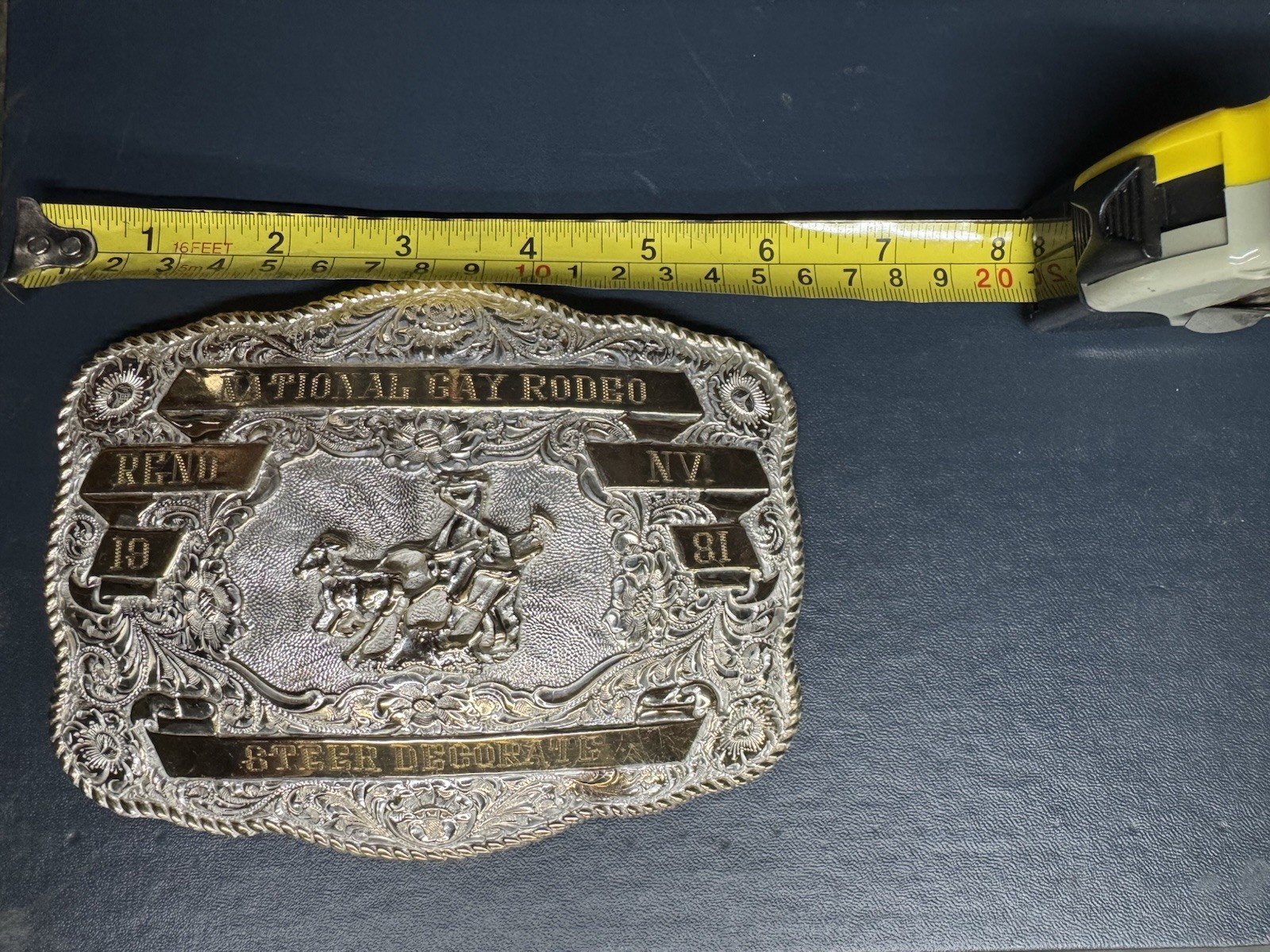Crumrine Vintage National Gay Rodeo Belt Buckle