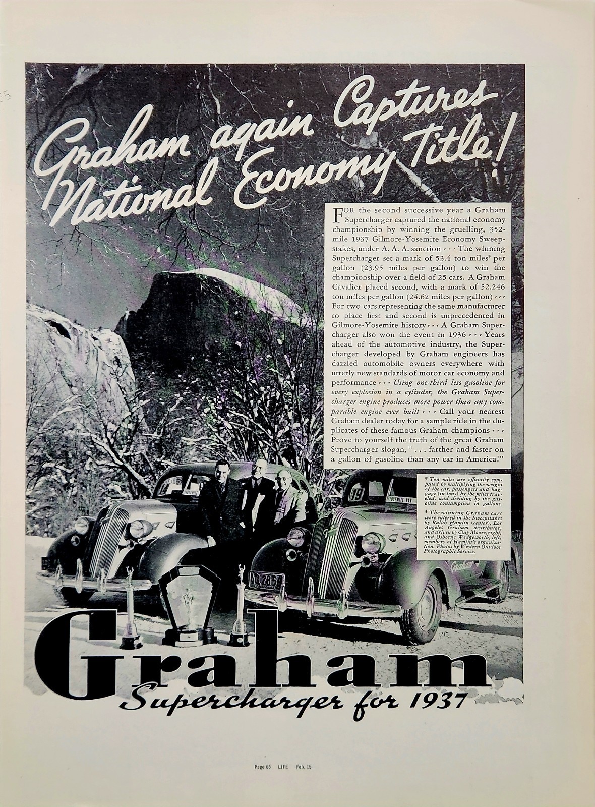 1937 Graham Supercharger Print Ad Wall Art Decor Ephemera