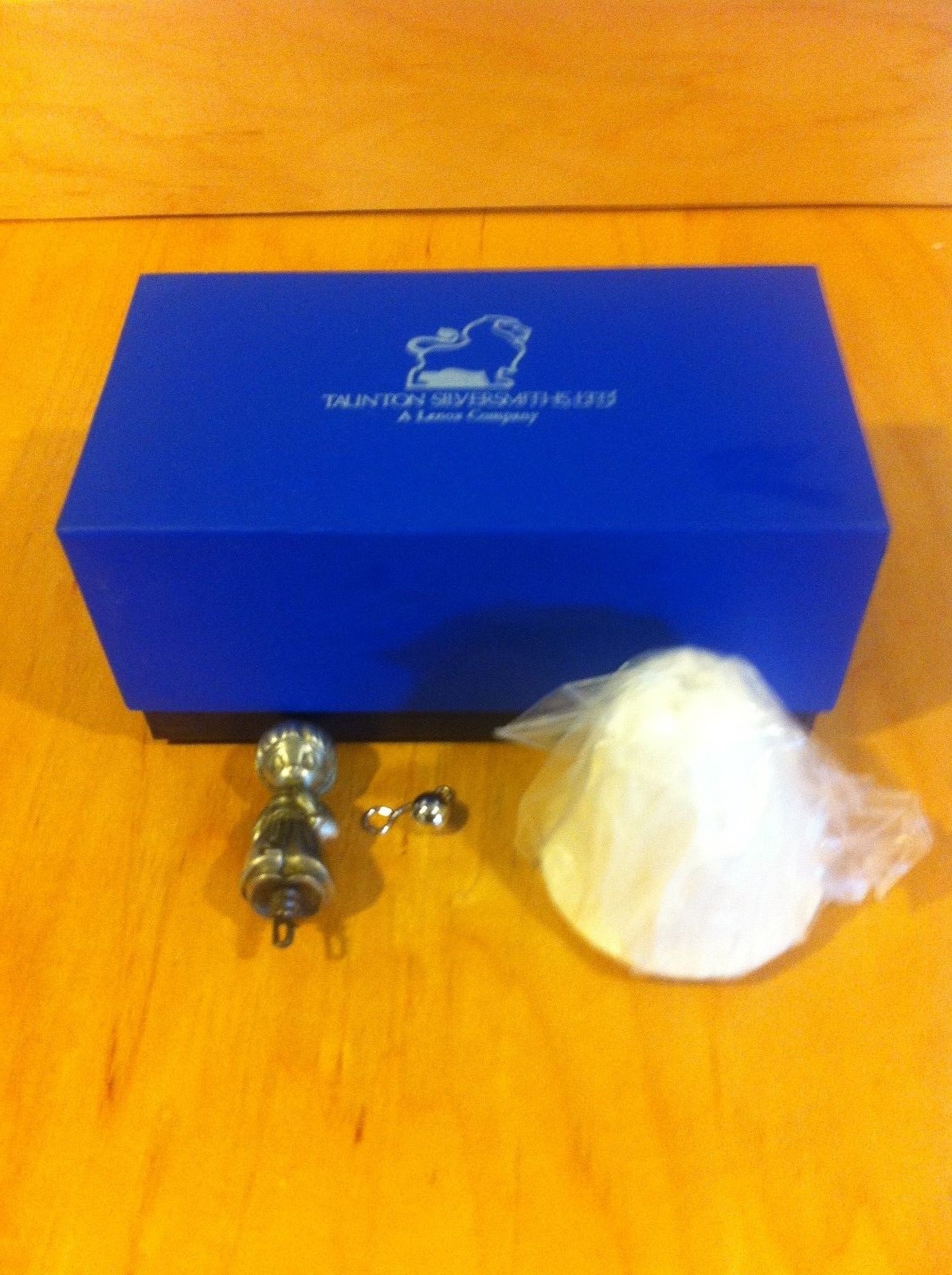 SILVERPLATED CHRISTMAS BELL,SHERIDAN TAUNTON SILVERSMITHS PEWTER ANGEL *