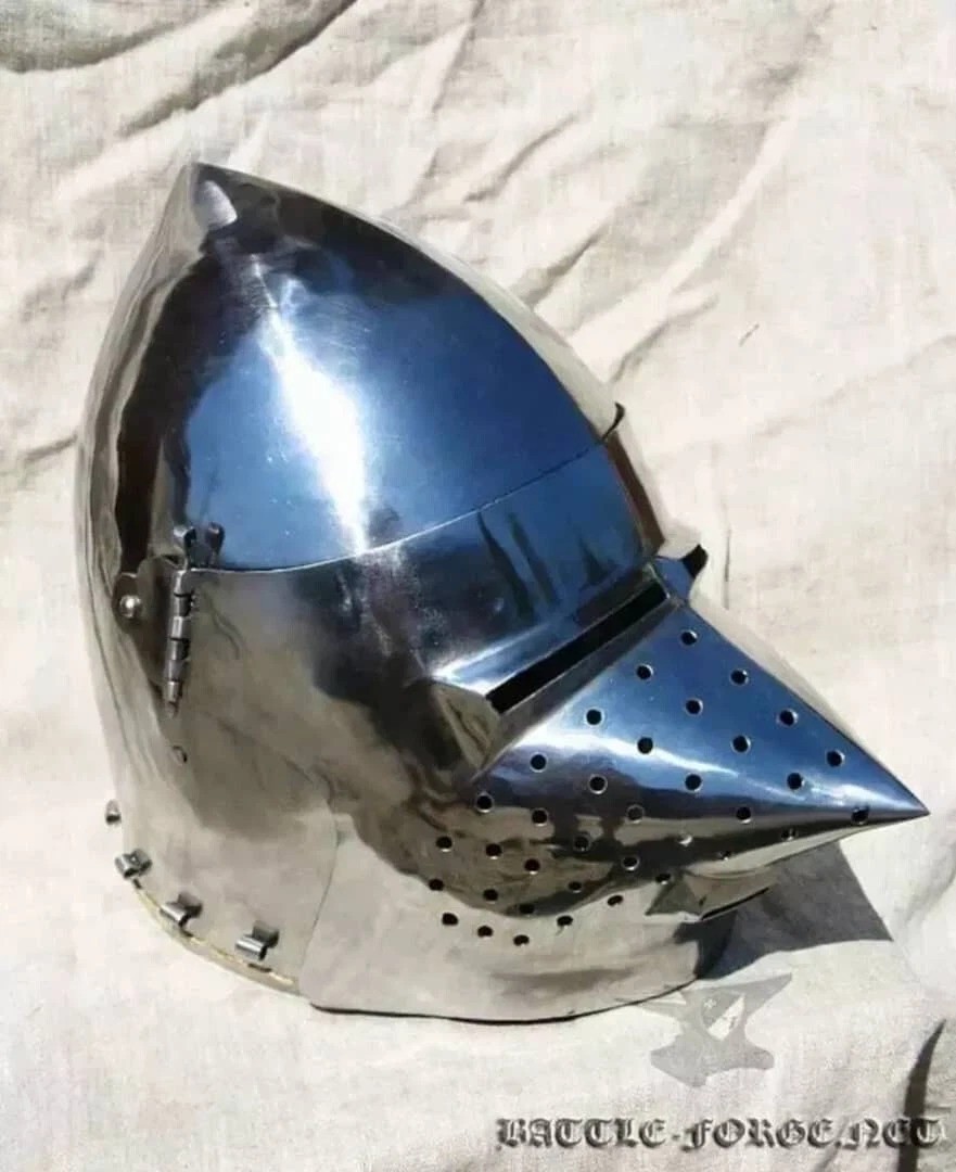 Medieval Houndskull bascinet Metal Helmet with Inner linear Cosplay Medieval Houndskull bascinet Metal Helmet with Inner linear Cosplay