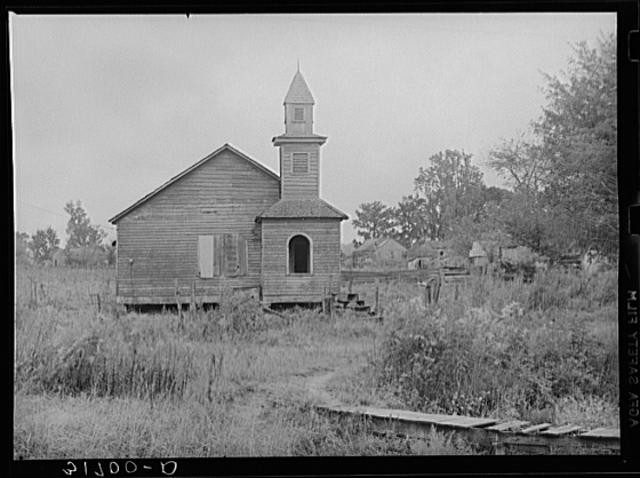 Photo:Krotz Springs Louisiana 1938 Negro Church FSA Photo Church Building