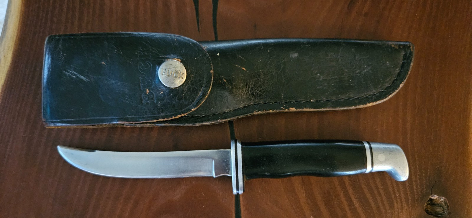 Vintage 1973- 1981 Buck Knife # 118 With Original Leather Sheath - 9