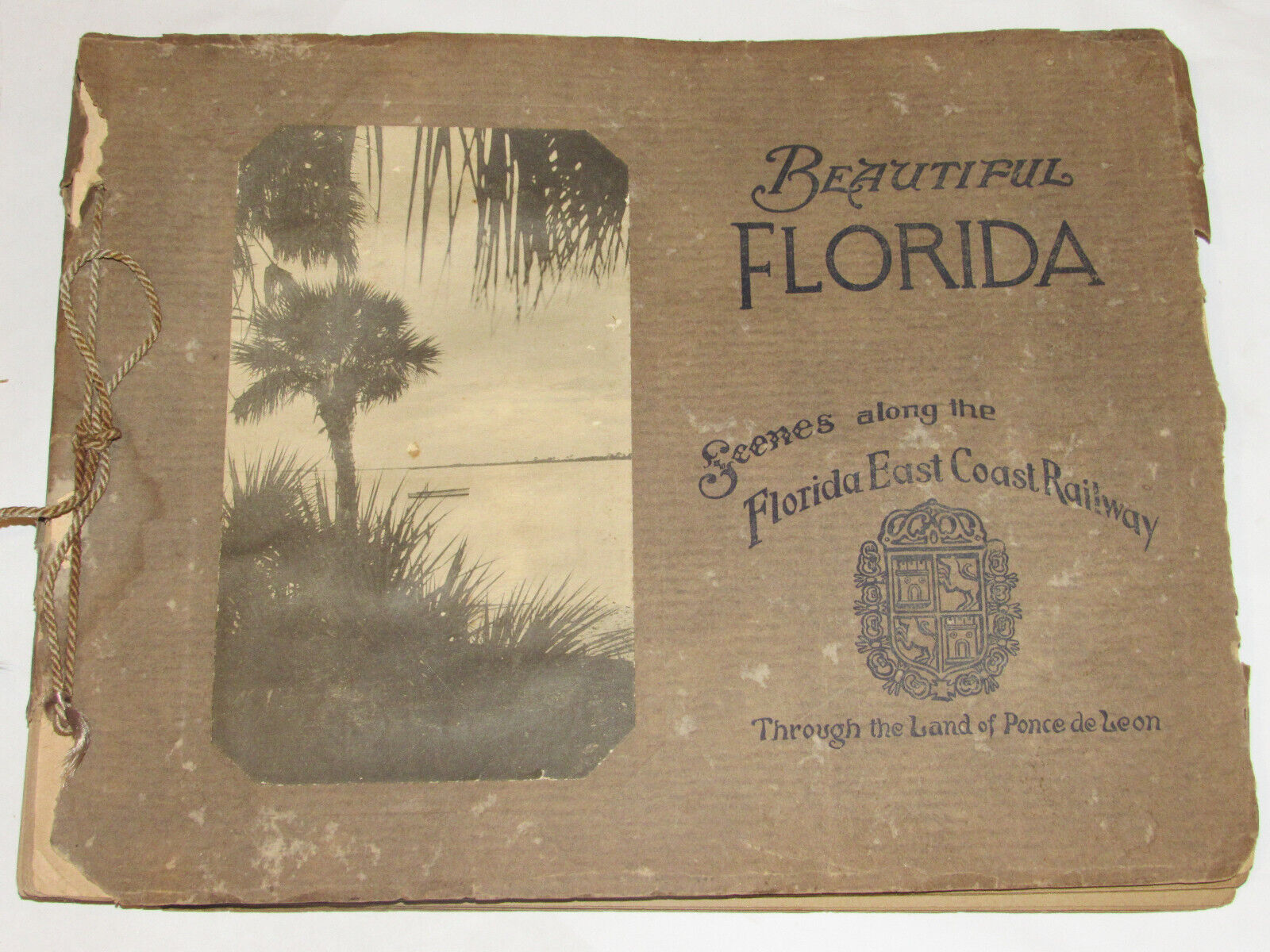VTG 1920s 'SCENES ALONG THE FLORIDA EAST COAST RAILWAY' PORTFOLIO 24 PICTURES