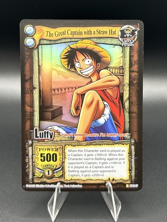 2005 Shonen Jump One Piece The Great Captain With A Straw Hat Luffy #CH047 Foil
