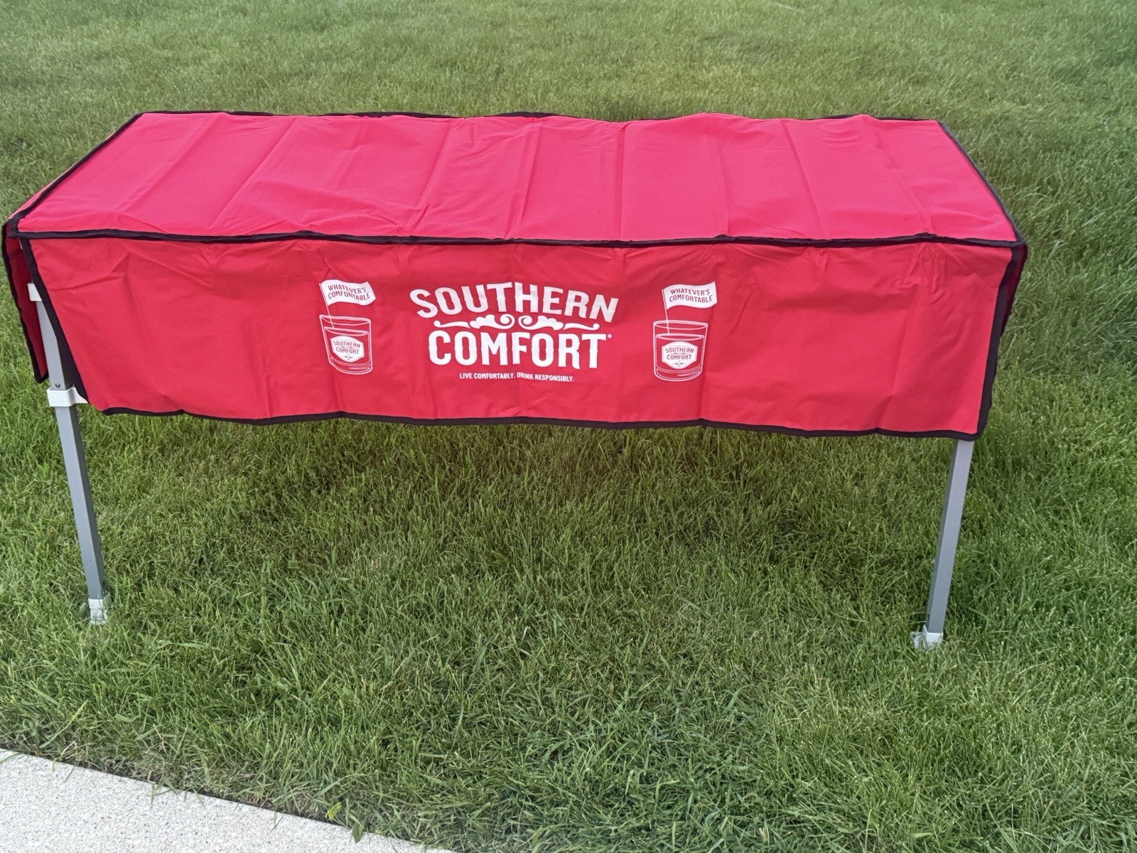 Southern Comfort - Whatever’s Comfortable Pop-Up Bar Table - RARE