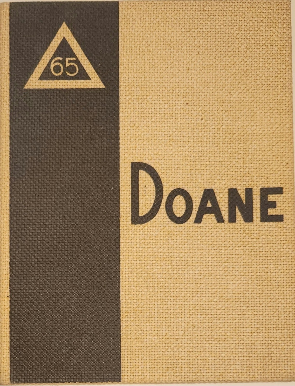 1965 Tiger Yearbook DOANE COLLEGE Crete, Nebraska RARE
