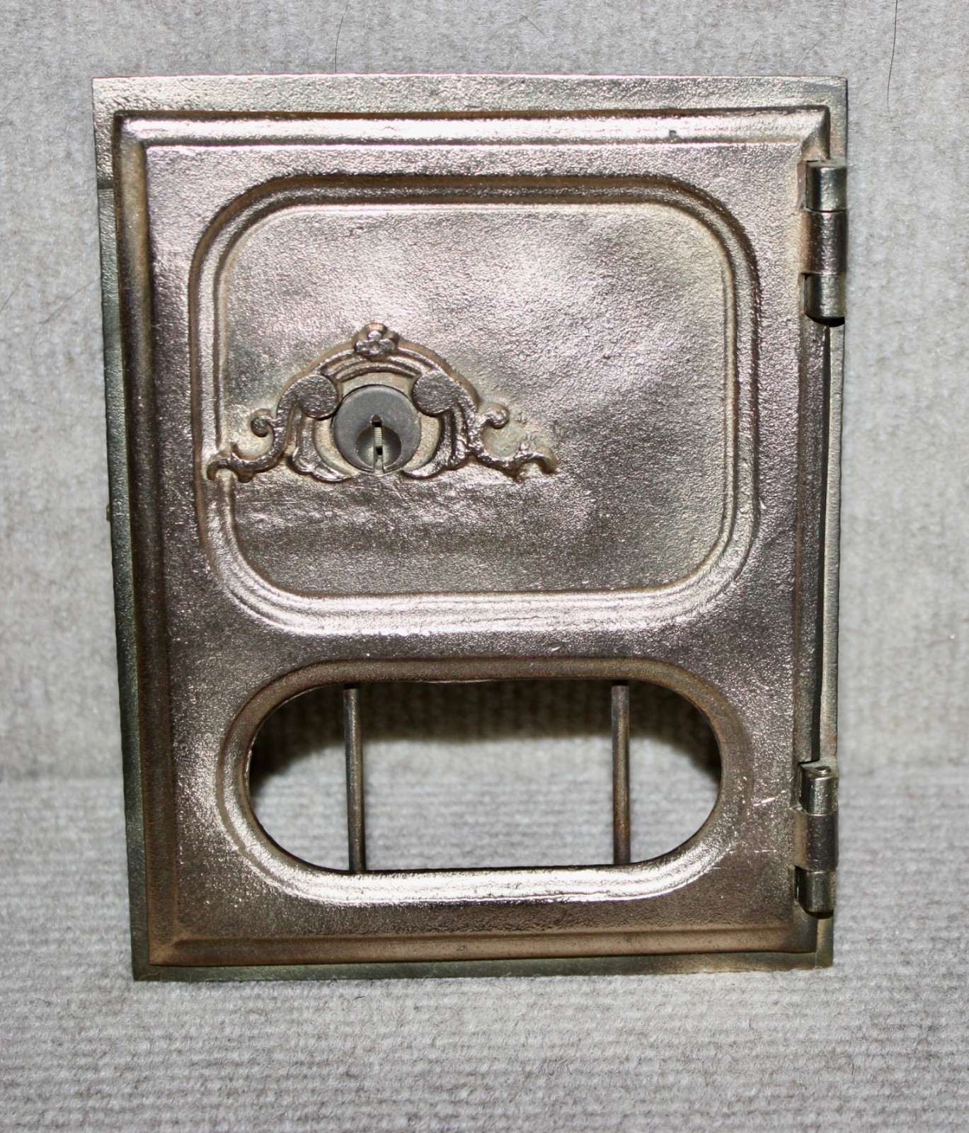 Extremely Rare 1870 Antique USPS P O Post Office Door Postal Box Door  With Key