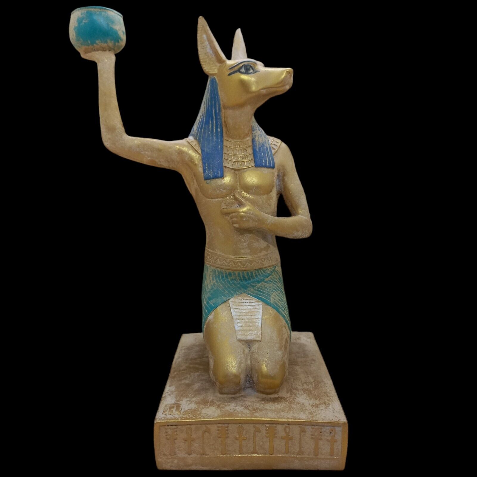 RARE ANCIENT PHARAONIC EGYPTIAN ANTIQUE ANUBIS PROTECTION GUARD STATUE