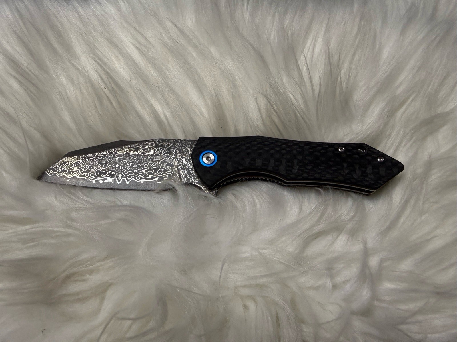 Sigma 67 Layer Damascus Steel G10 Ball Bearing Folding Knife