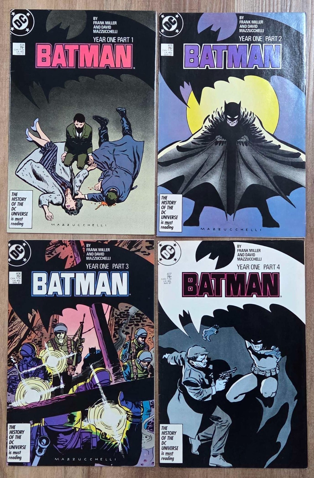 Batman Year One 404-407 COMPLETE VF COMBINED SHIPPING