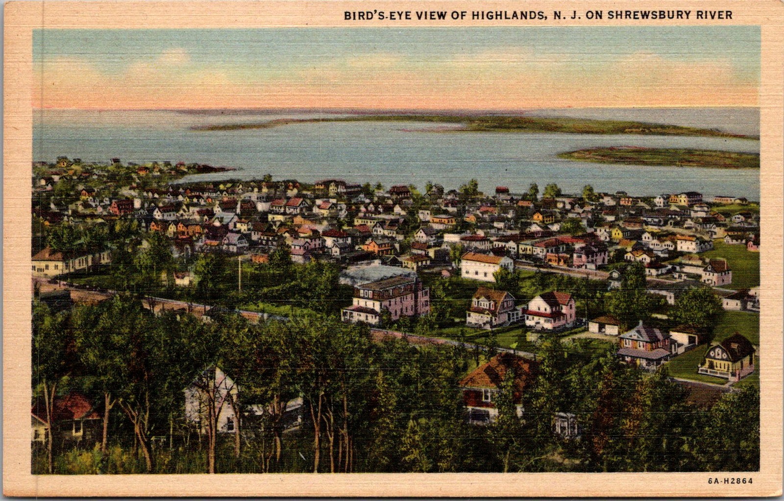 Birds Eye View Montrose Pennsylvania Vintage Postcard 5P18-12