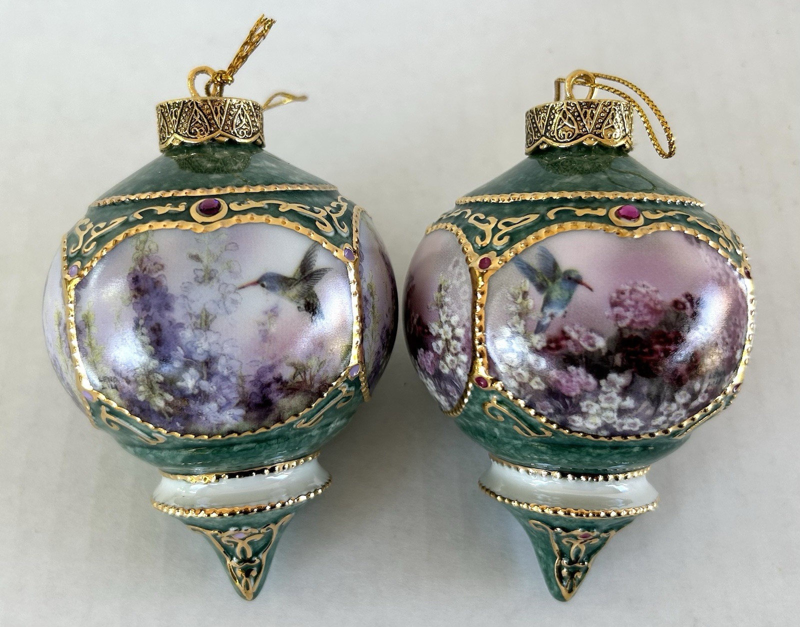 Bradford Editions Heirloom Christmas Ornaments Jeweled Hummingbirds Lena Liu 5 Bradford Editions Heirloom Christmas Ornaments Jeweled Hummingbirds Lena Liu 5