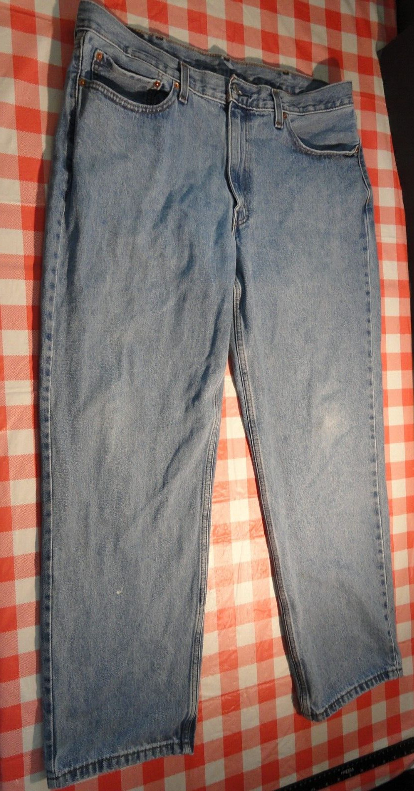 550 LEVIS PANTS LIGHT BLUE JEANS DENIM 38X30.5