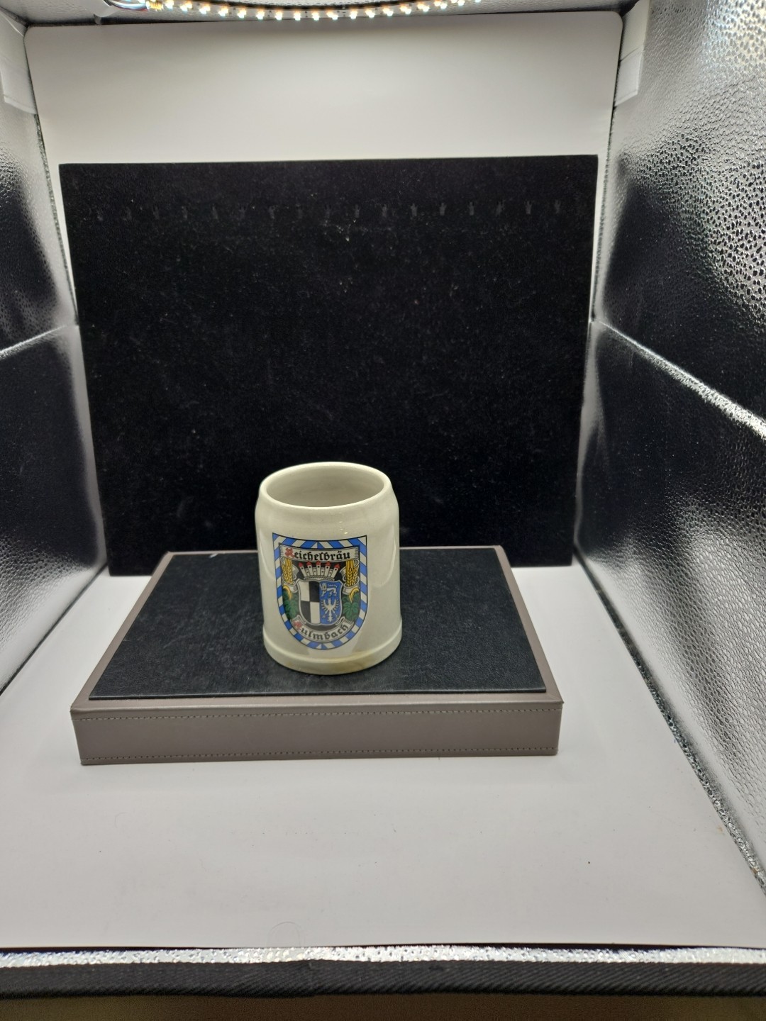 Reichelbrau Kulmbach Beer Mug Vintage Stoneware Germany 3.75\ Reichelbrau Kulmbach Beer Mug Vintage Stoneware Germany 3.75\