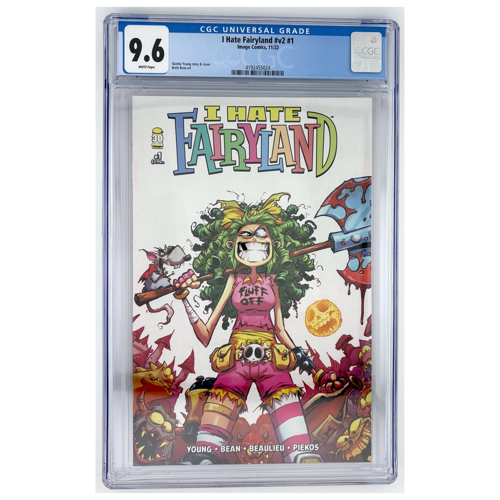 I Hate Fairyland #1 CGC 9.6 Skottie Young Cover A Image 2022 White Pages
