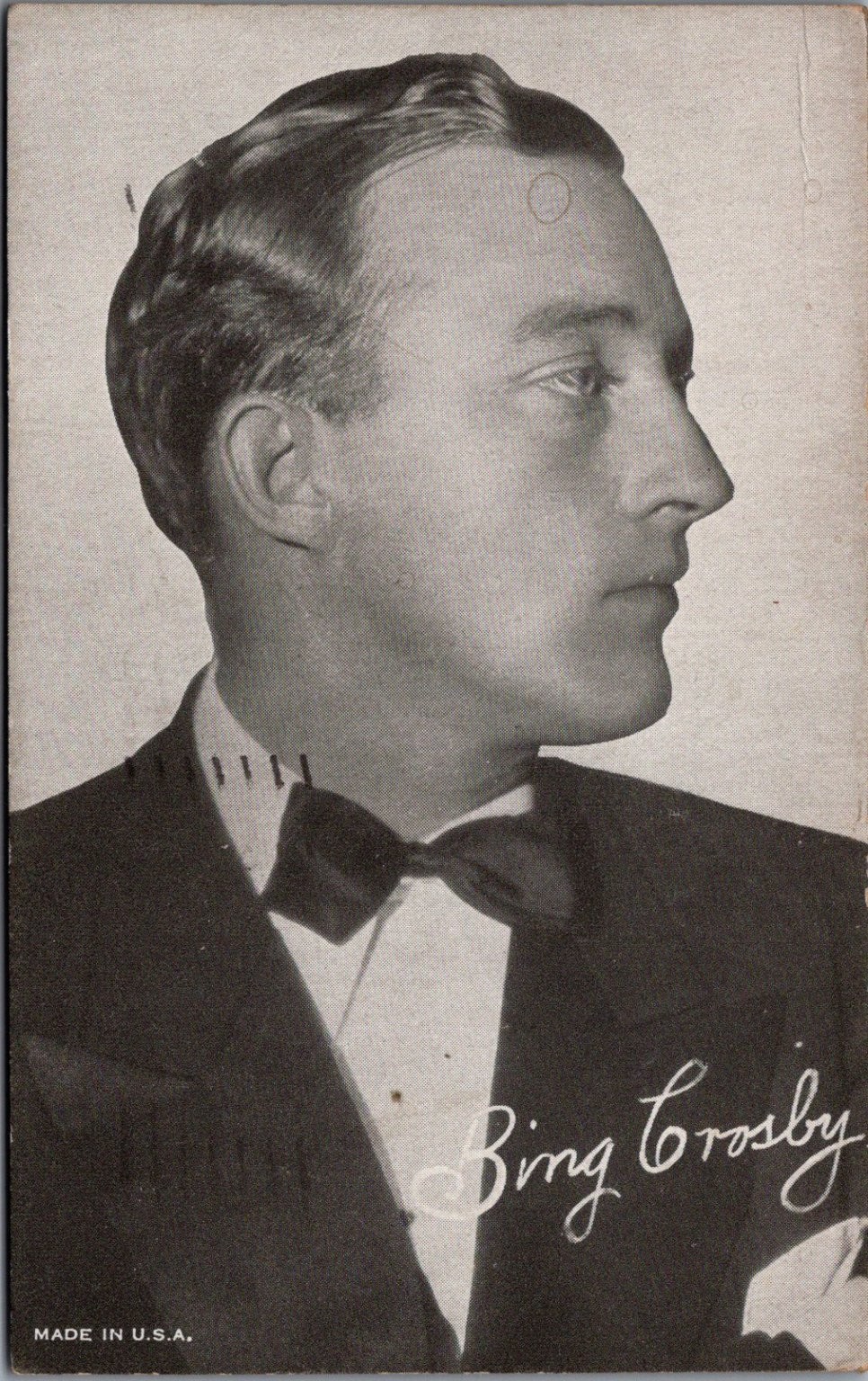 Bing Crosby 1940 Photo Postcard Pittsburgh PA Postmark Shorthand Message Bing Crosby 1940 Photo Postcard Pittsburgh PA Postmark Shorthand Message