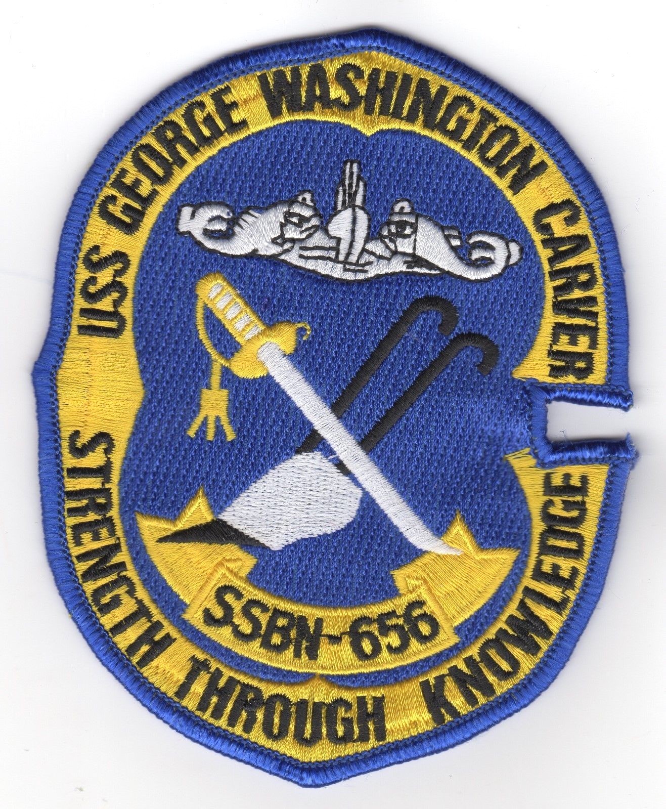 USS George Washington Carver SSBN 656 - Submarine - BC Patch - C5304