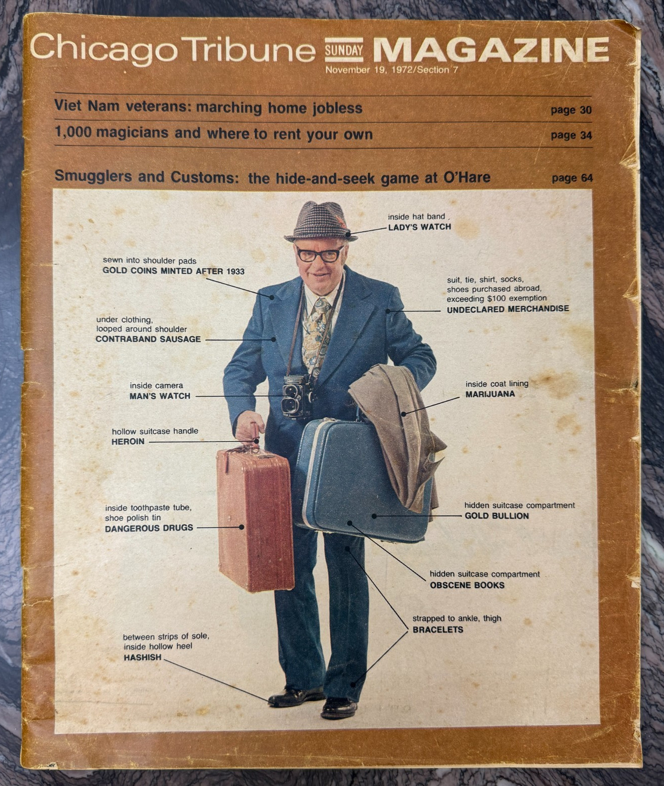 Vintage November 19, 1972 Chicago Tribune Sunday Magazine