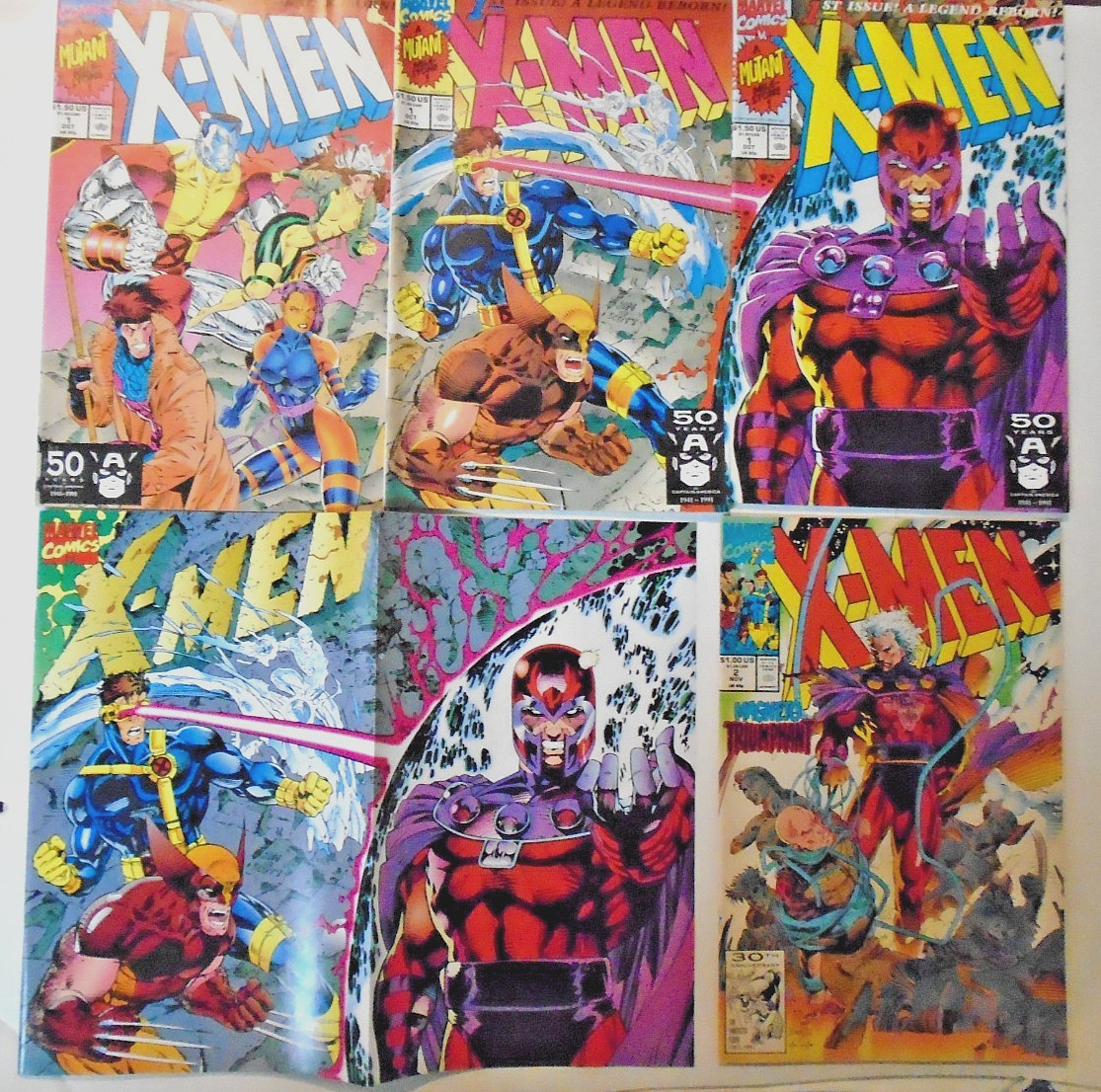 *X-Men (1991; Jim Lee) 1B, 1C, 1D, 1E, 2 (Set of 5) All nm- 5 Sets for $100 *X-Men (1991; Jim Lee) 1B, 1C, 1D, 1E, 2 (Set of 5) All nm- 5 Sets for $100
