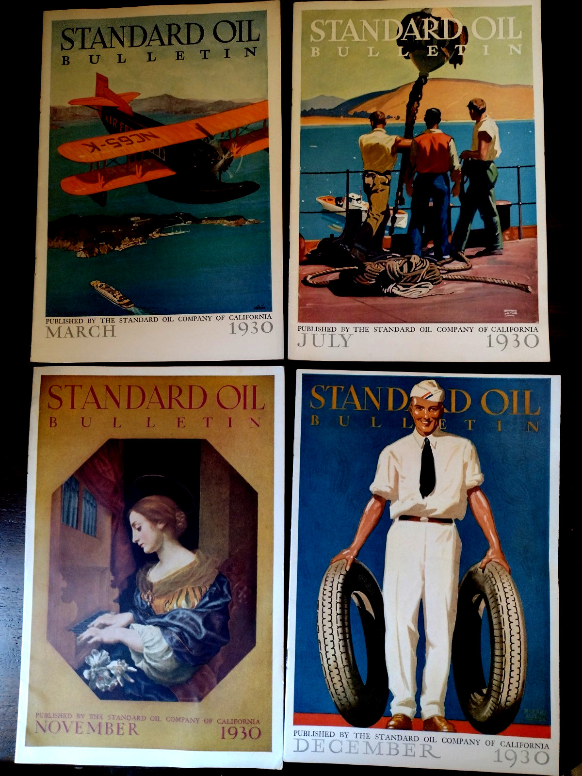 1930 Standard Oil Bulletin  lot of 4