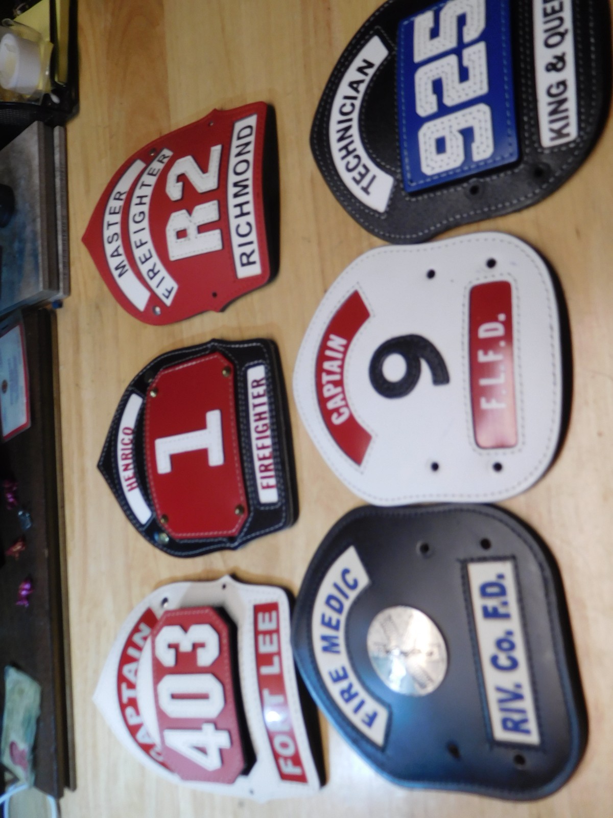 LOT OF 6 FIRE HELMET FRONT SHIELDS-BRAND NEW-LOT #1