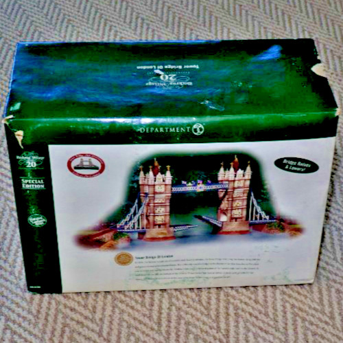 Dept 56 Dickens Village Tower Bridge of London Historical Retired 56.58721 READ