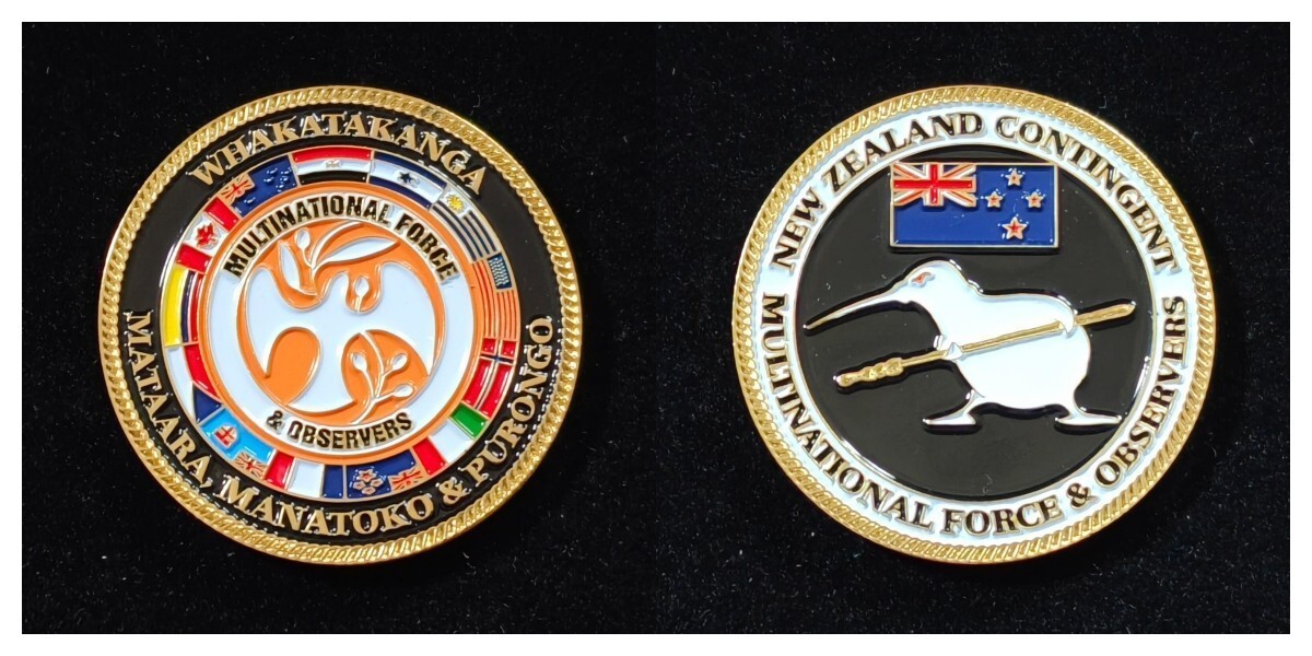 Multinational Force & Observers New Zealand Contingent Challenge Coin 2#1