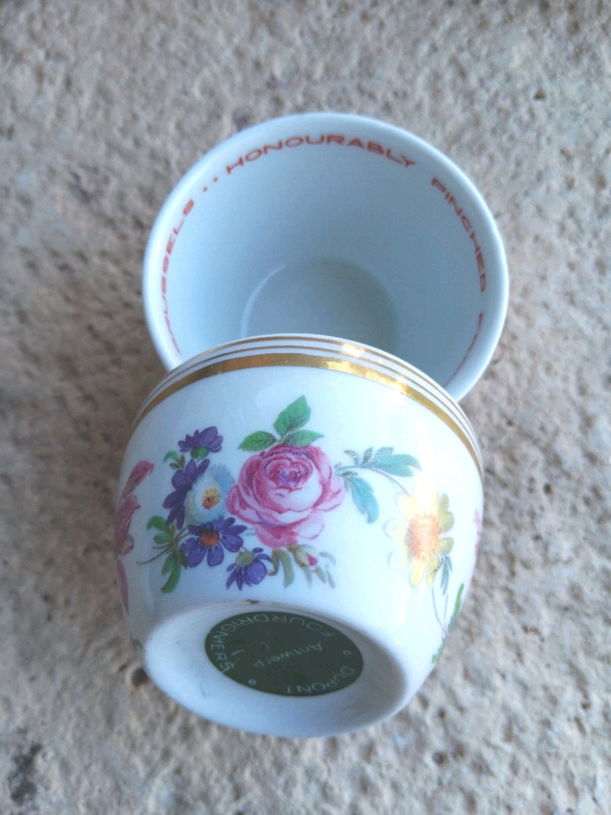 Palace Hotel Brussels Honorably Pinched Bowl Set Of 2Dupont Fourdrignier Antwerp
