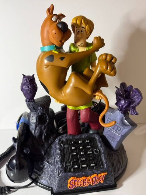 2000 Telemania Scooby-Doo & Shaggy Collectible Halloween Corded Landline Phone