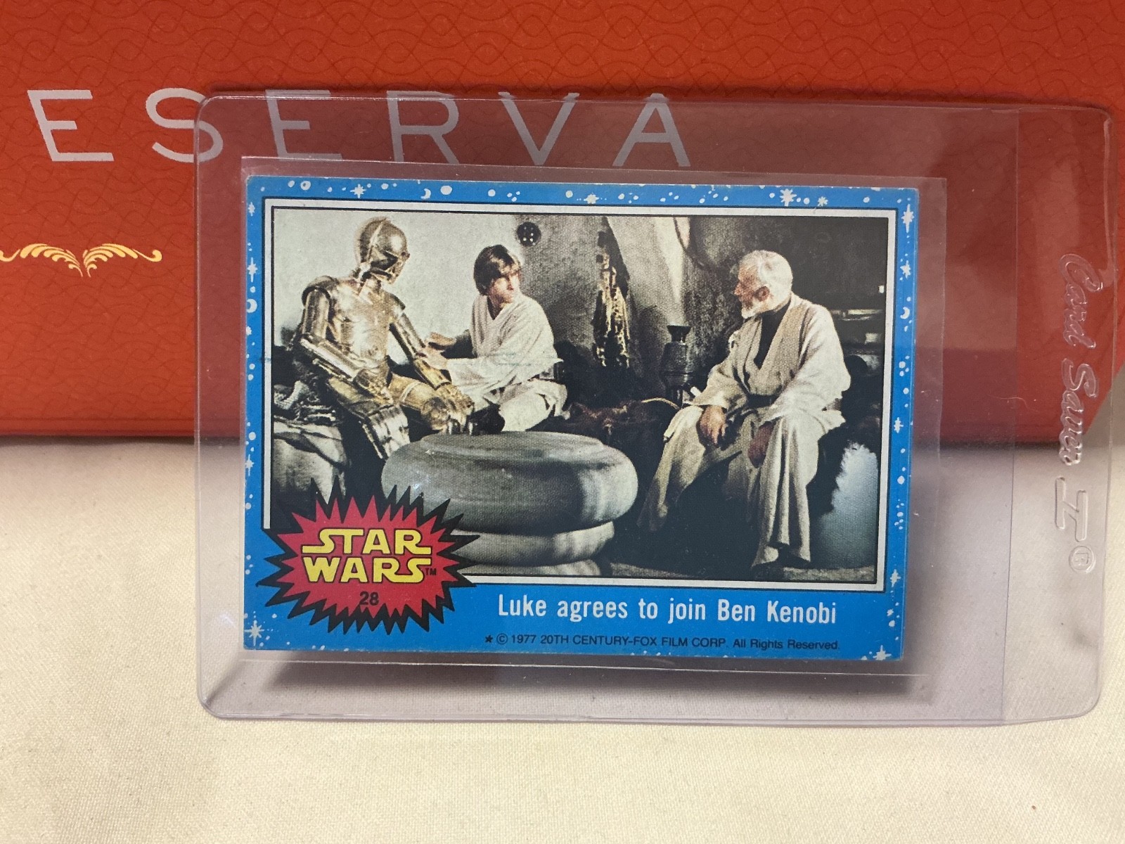 ULTRA RARE 1977 Star Wars Allens & Regina NZ #28 Luke Ben C3PO rarer ++ Scanlens