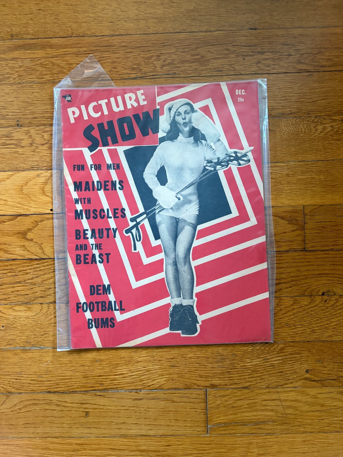 Picture Show Magazine Dec Issue Vintage Pin Up Humor Men’s Pulp Risque 1940s
