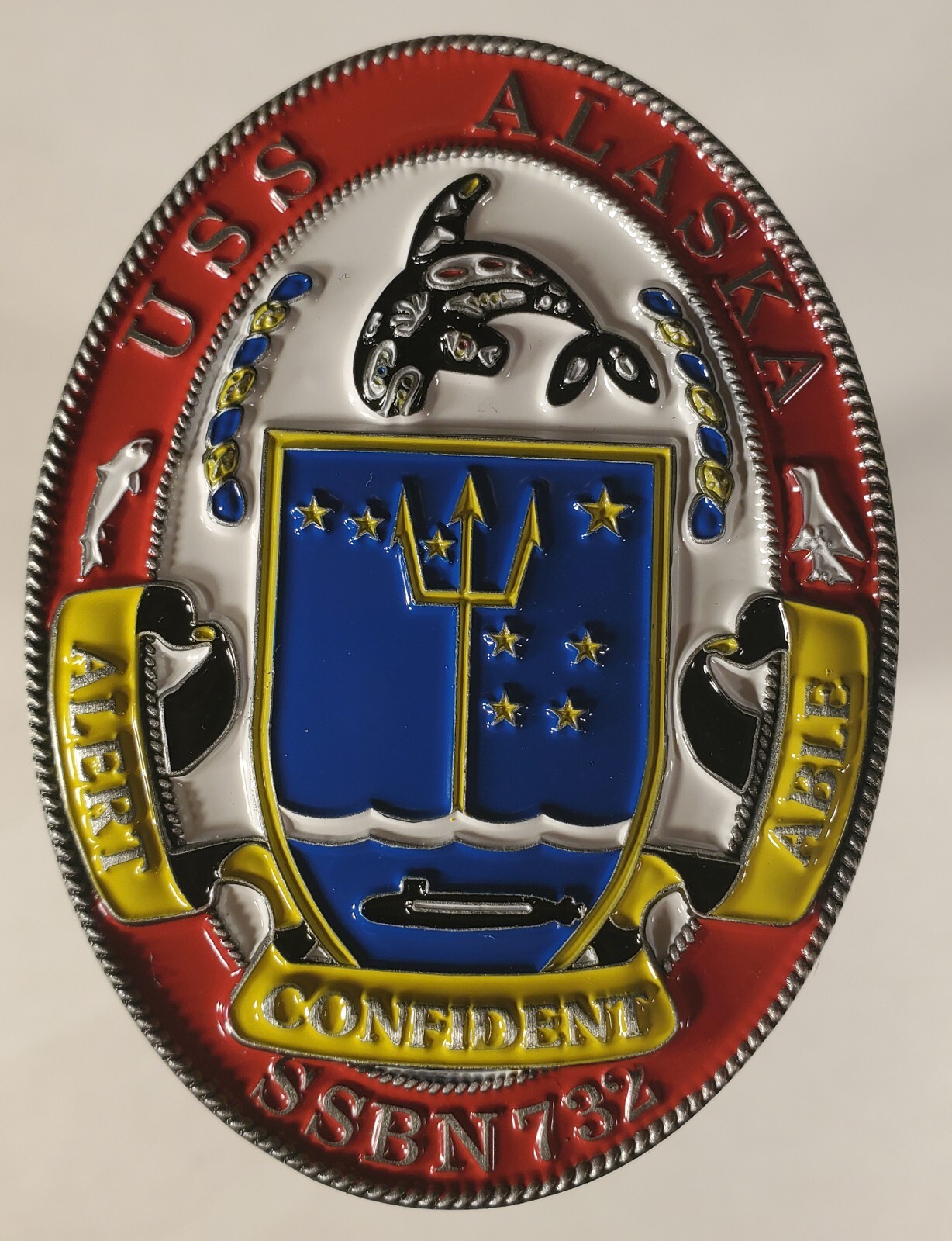 US NAVY USS ALASKA SSBN-732  CHALLENGE COIN 2