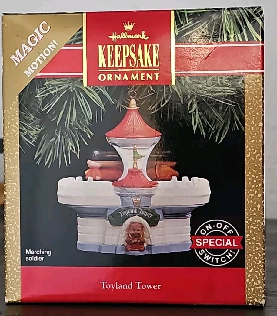HALLMARK KEEPSAKE ORNAMENT 1991 TOYLAND TOWER VINTAGE MAGIC MOTION Never Used HALLMARK KEEPSAKE ORNAMENT 1991 TOYLAND TOWER VINTAGE MAGIC MOTION Never Used