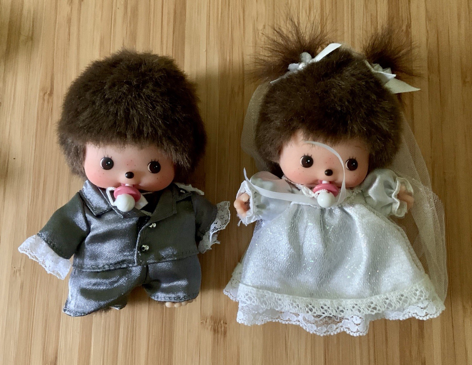 Monchhichi Bridal Couple HTF Vintage Sekiguchi