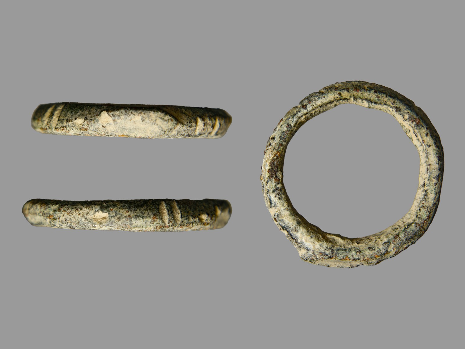 Ancient Viking Age Bronze Stamped Band Ring Size 7 c. 800-1100 AD COA Antiquity Ancient Viking Age Bronze Stamped Band Ring Size 7 c. 800-1100 AD COA Antiquity