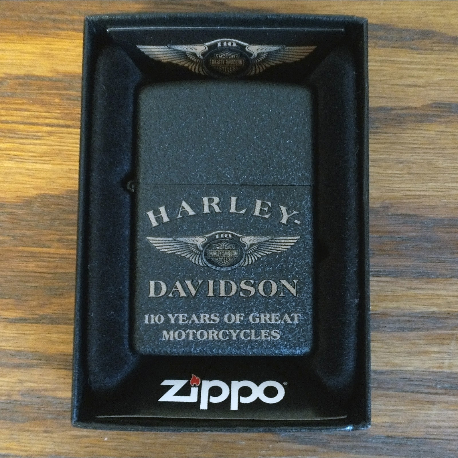 NEW Harley-Davidson Zippo Lighter 110 Years of Great Motorcycles