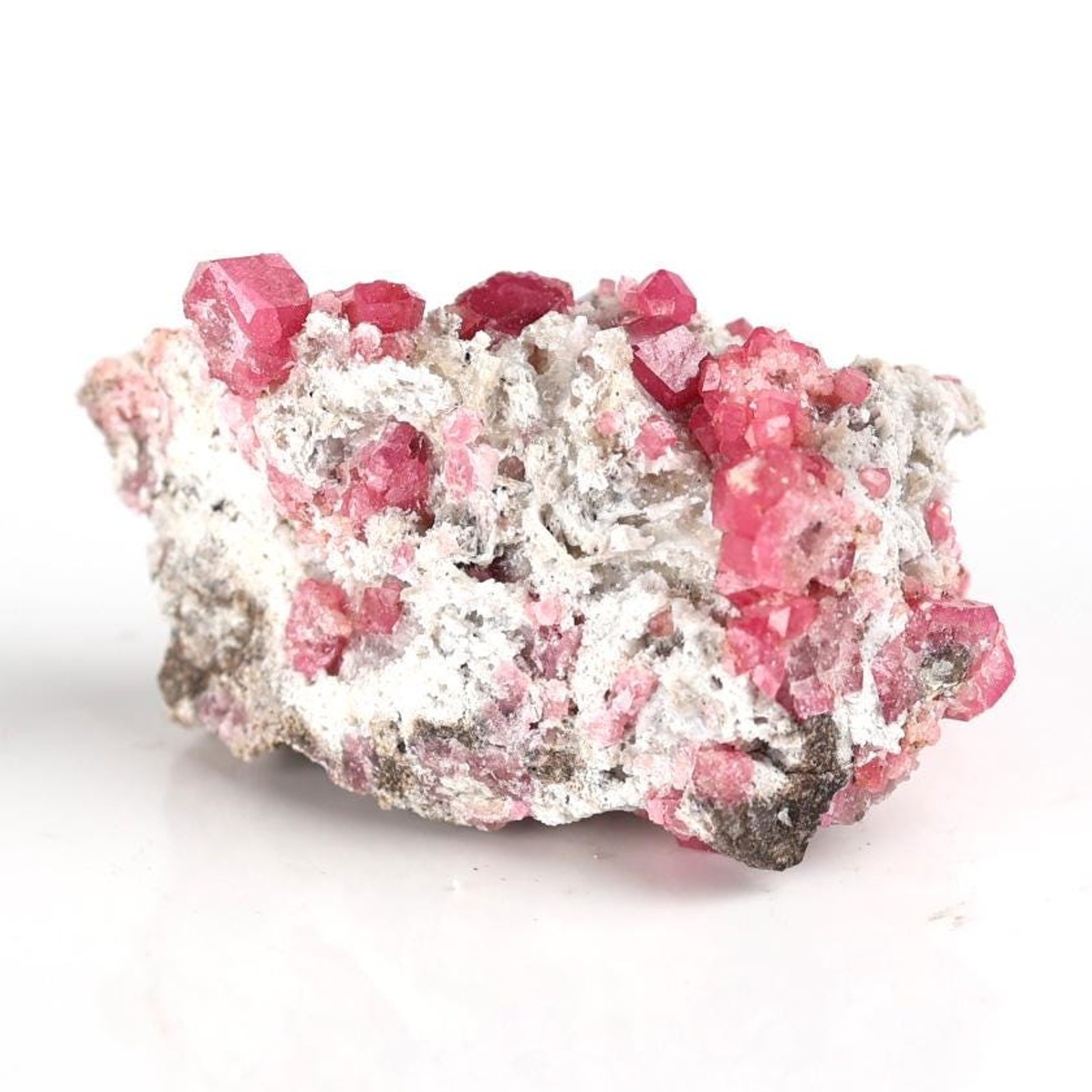 Pink Garnet Crystal on Matrix | Raspberry Garnet Specimen | Rosolite Grossular