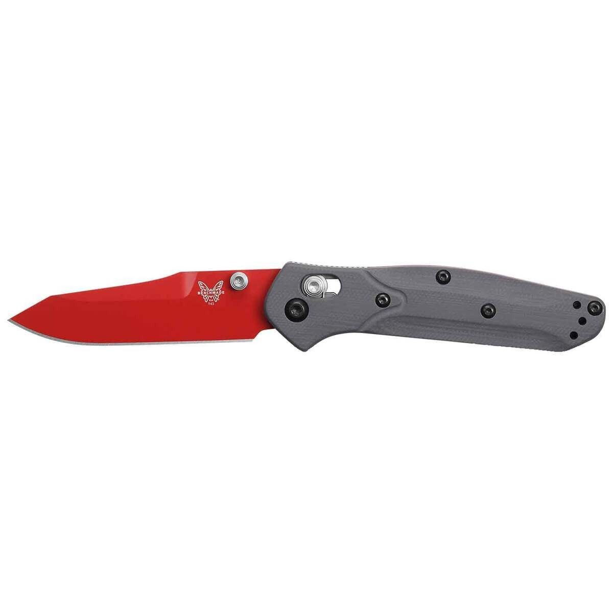 Benchmade 945RD-2401 Mini Osborne S90V Red/Gray G10 Axis Shot Show Folding Knife Benchmade 945RD-2401 Mini Osborne S90V Red/Gray G10 Axis Shot Show Folding Knife
