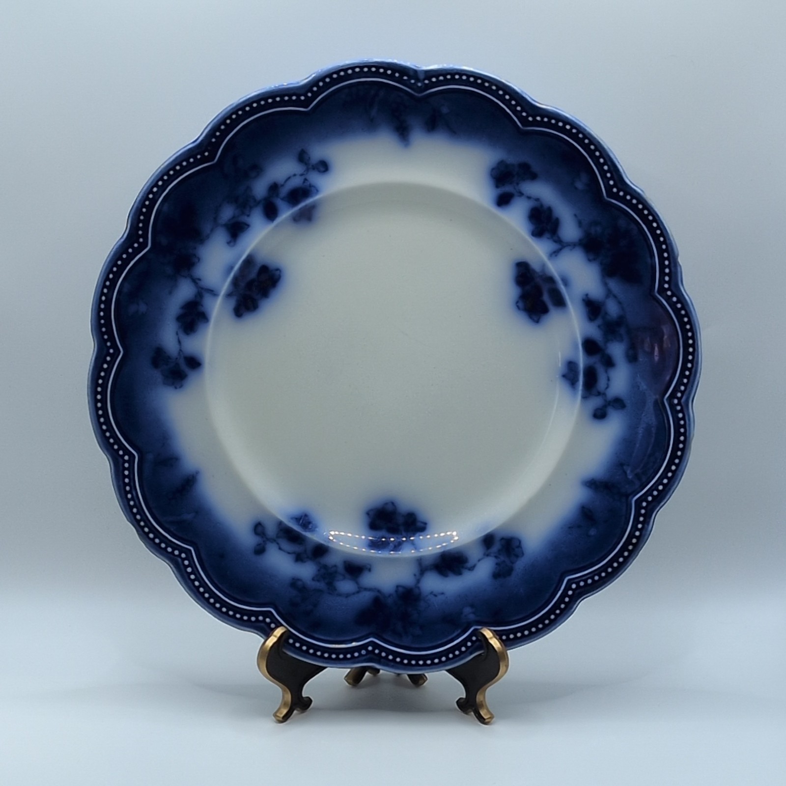 Antique Johnson Bros St Louis Flow Blue Dinner Plate Antique Johnson Bros St Louis Flow Blue Dinner Plate