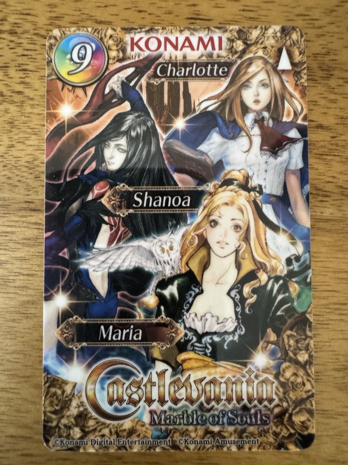 Round 1 Rare #9 Charlotte Shanoa Castlevania Marble of Souls Coin Pusher Card Round 1 Rare #9 Charlotte Shanoa Castlevania Marble of Souls Coin Pusher Card