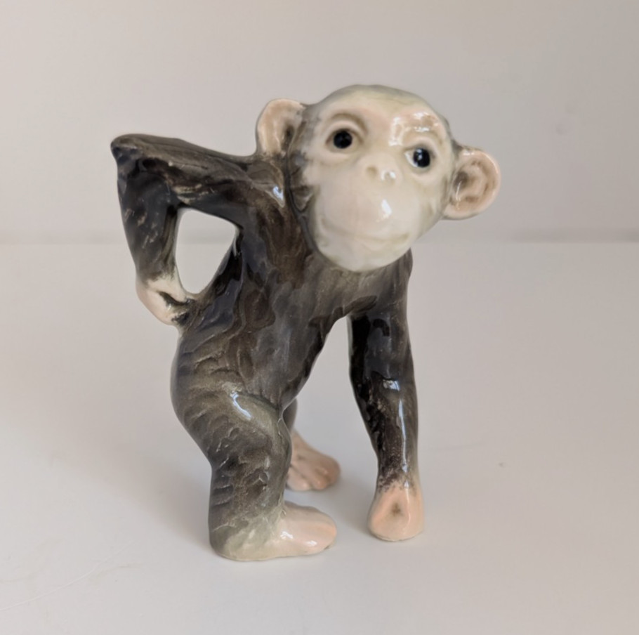 Goebel Monkey Chimpanzee Figurine West  Vintage 2  3/4 \